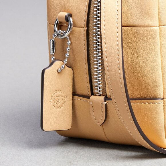 Coach Alter/Ego Satchel Bag In Checkerboard Upcrafted Leather - Picture 7 of 10